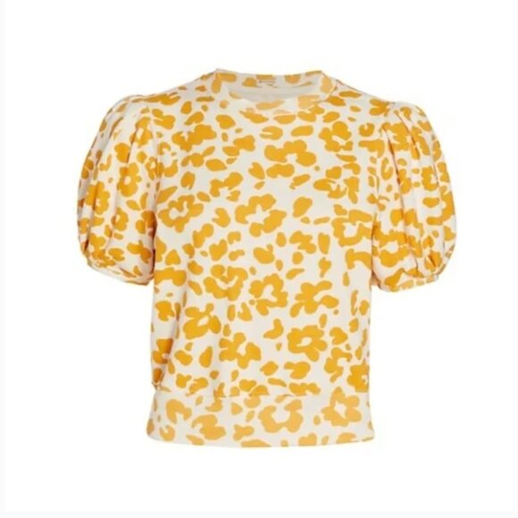 MOTHER Curve Ball Short Sleeve Sweatshirt • “Just a Purr Leopard” - Picture 5 of 10